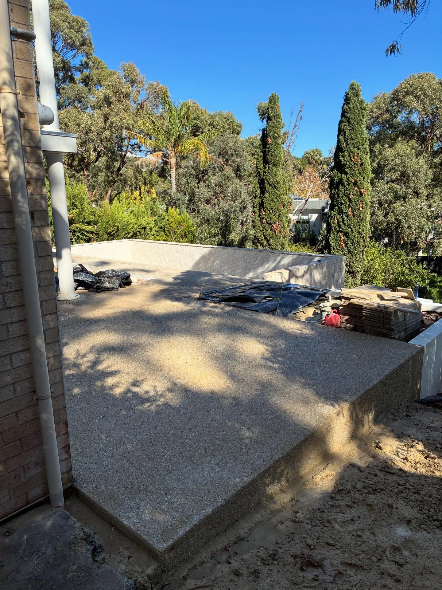 Backyard slab